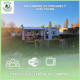 Séjour Normandie - Mobilhome confort 3ch-6p avec TV & Wifi dans l'Eure