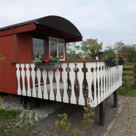 Herdershut 'Het Schoehuis', vlakbij zee