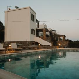 Dinora Stone Villa, Pool & Sea Views in Tinos