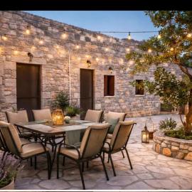 Beachfront Mani Luxury Stone Nest Steps from Sea، فندق في Kokkala