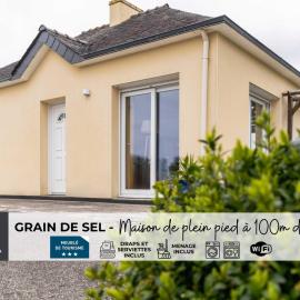 GRAIN DE SEL - Maison de plein pied 100m de la mer, hotel em Porspoder