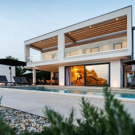 Villa Sonia near Labin - Rabac for 8 persons with 40 m2 heated pool, wellness & kids playground