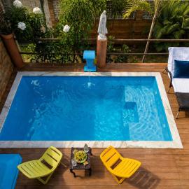 Chalé Beira-Mar com Piscina Privativa e Varanda em Barra do Jacuípe