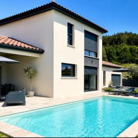 Villa avec piscine chauffée, hotel in Ancy