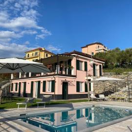 Villa swimming pool Ca'Du'Ma' Portofino view ovest, hotel a Lavagna