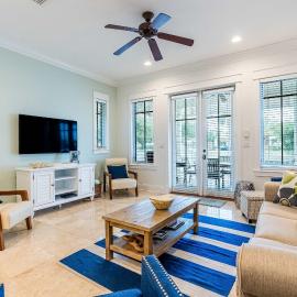 Water-view cottage on the lake near the beach with private pool patio W&D AC