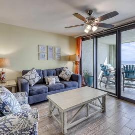 Gulf front condo with beach views pools & free WiFi
