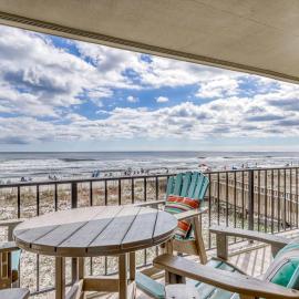 Gulf front condo with beach views pools & free WiFi
