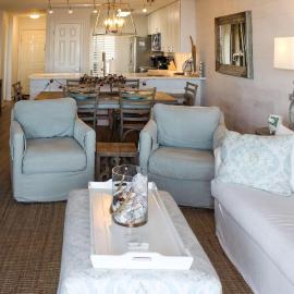 Coastal escape with 2 water-view balconies 2 pools tennis & beach access