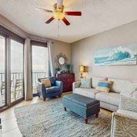 Renovated Gulf-front condo with great beach view pools hot tubs & tennis