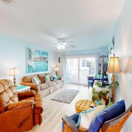 Gulf-view condo at Perdido Dunes near beach with washer dryer & balcony