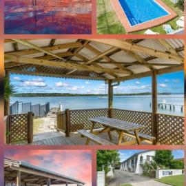 Sunset River View Private boat ramp jetty boat parking、イルカのホテル