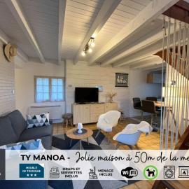 TY MANOA - Jolie maison a 50m de la mer, хотел в Ландеда
