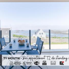 TY MOUTIK - Bel appartement T2 de standing vue mer