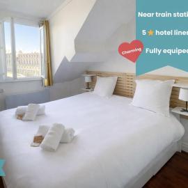 Studio Cosy Vue sur le Château- Gare RER A à 1 min