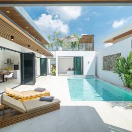 Private Pool Villa 4BR Bangtao and Layan Beach in Cheong Thalea, Phuket