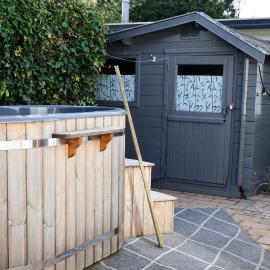 Knus Relaxchalet met Privé Hottub