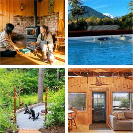 Elk Cabin - Hot Tub, Air Conditioning, Fire Pit, River Access, Hotel in Packwood