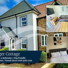 Jolly Roger Cottage - Part of the The Bay Filey Holiday Village with pool, gym and direct beach access, pub, restaurant, tennis and meadows walks
