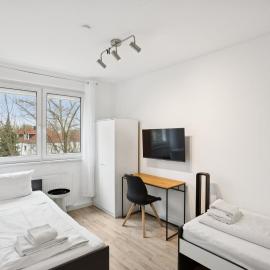Am Ring Monteurzimmer Apartment Böhlen、Böhlenのホテル