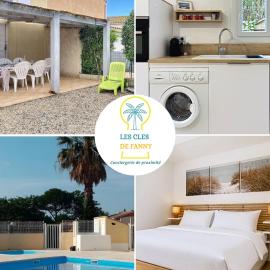 Clos des Tamaris 2ch clim wifi terrasse piscine، فندق في مارسيلان