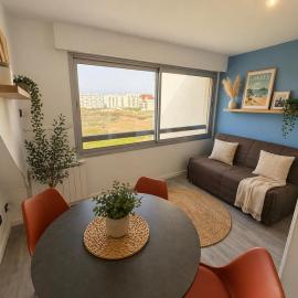 Studio 4 couchages - Vue Mer & Proche Centre Ville, hotel a Neufchâtel-Hardelot