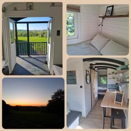 Roulotte - tiny house de la Ferme de la Chevêche, хотел в Fosses-La-Ville