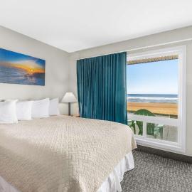 Ocean view studio no stairs-Full Kitchen Patio, hotel in Lincoln City