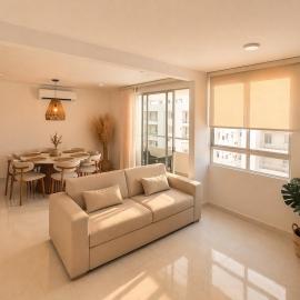 Cartagena Inawa Condo - Sleeps 6 - 7 min Walking from beach