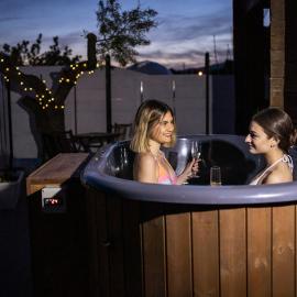 Cabaña con jacuzzi privado