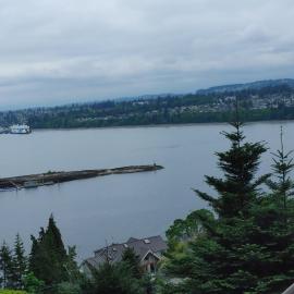 Quiet Ocean View Open Concept, Loft Style Studio within Forested Area, Near Parks & Ferry, hotel v destinácii Nanaimo