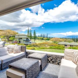 Kapalua Golf Villas Golf View 2 BR Large Bedrooms Villas Perfect for Golfers Complimentary Car with 6 Nights KGV-19P2 by KBM