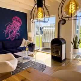 Ferienhaus Fischkopf mit Sauna und Strandkorb, hotel i Büsum