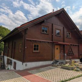 FeWo Aus'm Garten im Holzblockhaus nähe Aachen, hotel in Eschweiler