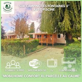 Séjour Normandie - Mobilhome premium 3ch-6p avec TV-WiFi-clim dans l'Eure - 151