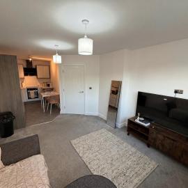 Modern 1-Bed Apartment in Arlesey with Free Parking & Fast WiFi