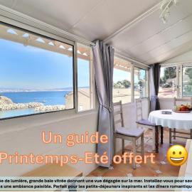 "LaCigaleDeNiolon", Climatisé, Vue Mer à 180 & Terrasse ombragée & intime, Plage à 50m, Wi-Fi & Netflix, Un guide des activités Printemps-Été offert, hotel a Le Rove