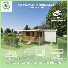 Séjour Normandie - Mobilhome premium 2ch-5p avec clim-TV-WiFi dans l'Eure - 347
