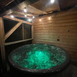 Apartament Słoneczna Dolina Magurki bania jacuzzi balia ogrodowa Szczyrk