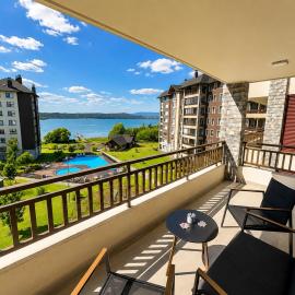 Departamento moderno con vista al lago Villarrica y piscina