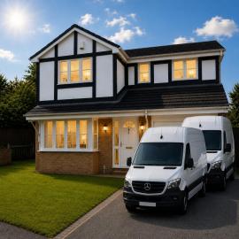 7 minutes drive to the City Centre - Contractors Detached 5 Bedrooms Quiet and Cosy House in Private Road with 7 Beds, 3 Bathrooms, Large Kitchen and Lounge and Dining Room - Secure Private Parking for Cars and Vans - Postcode is NG3 3FB - minutes to Aldi