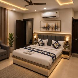 Indore में, होटल Urbancore living co Hotel Aarav , Vijay nagar