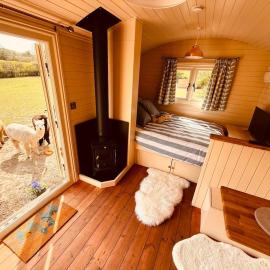 The Woolly Retreat Alpaca shepherds hut
