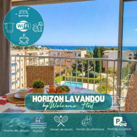 Les Cyclades, Vue mer & détente avec piscine et tennis, hotel in Le Lavandou