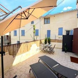 L'Escale - Appartement T2 cosy climatisé avec grande terrasse centre ville Manosque