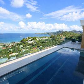 Villa Naos, modern, with sea view and heated pool