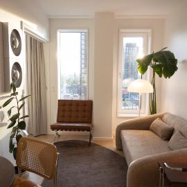 Designer apartment with city view