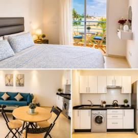 Cozy Studio Near Beach with Pool Access, hotel in Martil