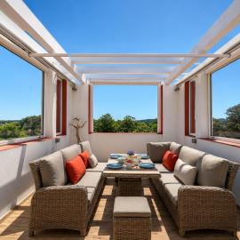 Panoramic sea view, rooftop, air conditioning, 2 bedrooms, parking