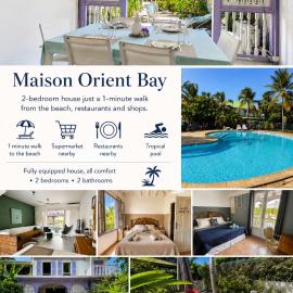 Kazamwen, maison à Orient bay 2 chambres, piscine résidence et plage à 2 minutes, Hotel in Orient Bay
